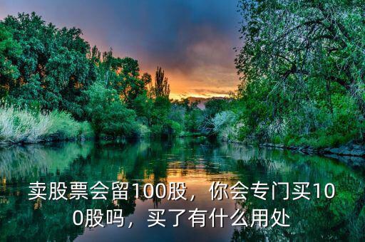 股票留底倉(cāng)有什么好,賣股票會(huì)留100股