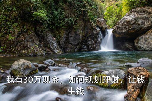 有30萬(wàn)怎么規(guī)劃,我有30萬(wàn)現(xiàn)金