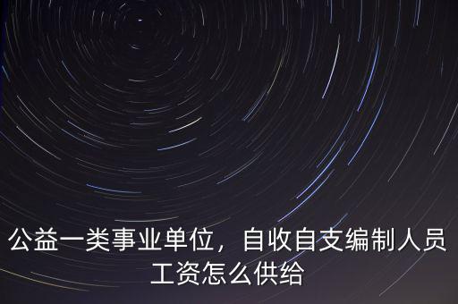 公益一類(lèi)事業(yè)單位，自收自支編制人員工資怎么供給