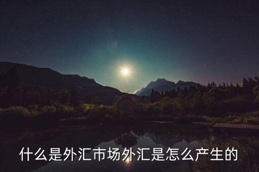 外匯是做什么的,外匯是怎么產(chǎn)生的