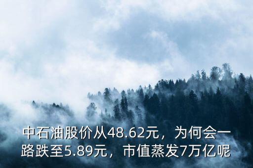 中石油股價從48.62元，為何會一路跌至5.89元，市值蒸發(fā)7萬億呢