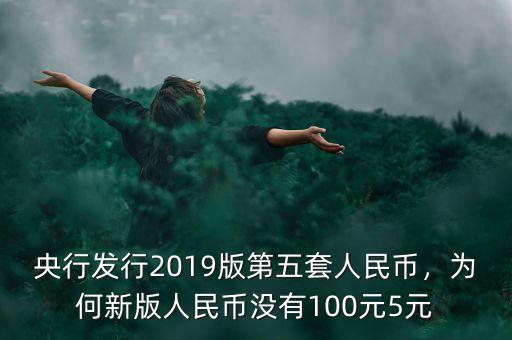 央行發(fā)行2019版第五套人民幣，為何新版人民幣沒有100元5元