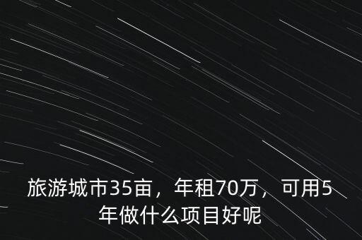 旅游城市35畝，年租70萬，可用5年做什么項目好呢