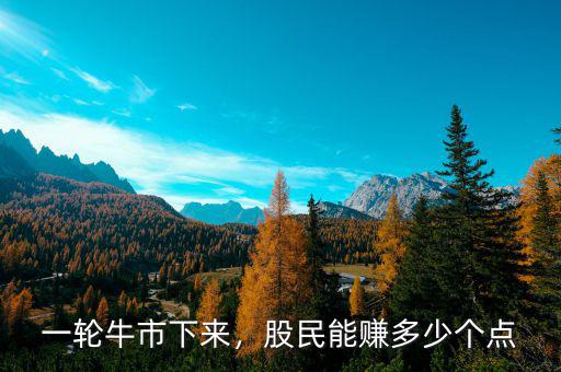 一輪牛市下來(lái)，股民能賺多少個(gè)點(diǎn)