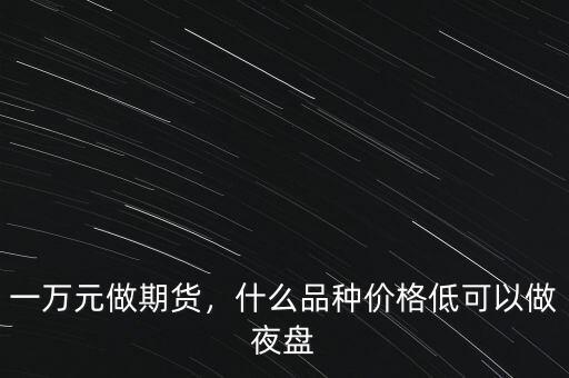 一萬元做期貨，什么品種價格低可以做夜盤