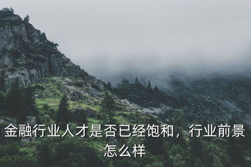 金融行業(yè)人才是否已經(jīng)飽和，行業(yè)前景怎么樣