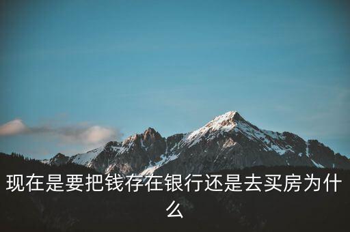 現(xiàn)在是要把錢(qián)存在銀行還是去買(mǎi)房為什么