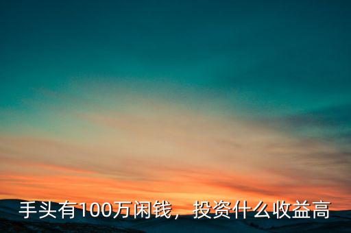 手頭有100萬閑錢，投資什么收益高