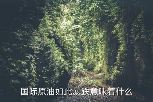 國際原油為什么暴跌,為什么近期國際原油價格暴跌