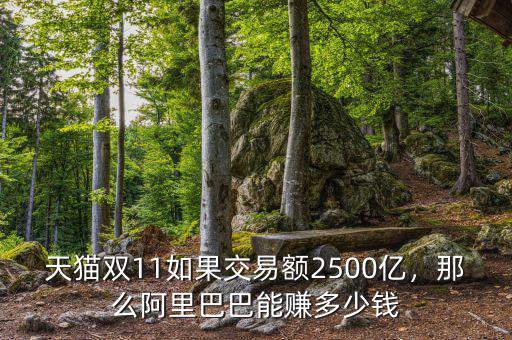 天貓雙11如果交易額2500億，那么阿里巴巴能賺多少錢