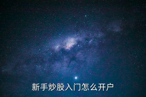 新手炒股入門怎么開(kāi)戶