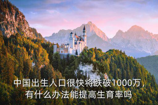 中國(guó)出生人口很快將跌破1000萬(wàn)，有什么辦法能提高生育率嗎