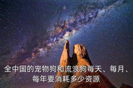 全中國的寵物狗和流浪狗每天、每月、每年要消耗多少資源