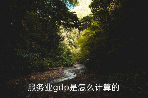 服務(wù)業(yè)gdp是怎么計(jì)算的