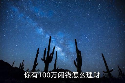 你有100萬閑錢怎么理財(cái)