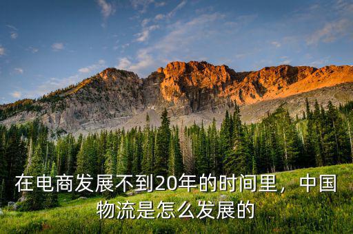 在電商發(fā)展不到20年的時(shí)間里，中國(guó)物流是怎么發(fā)展的