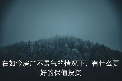 在如今房產(chǎn)不景氣的情況下，有什么更好的保值投資