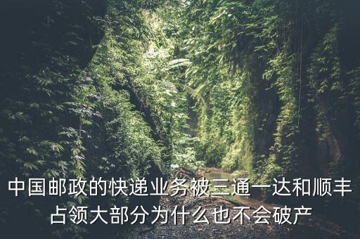 中國郵政的快遞業(yè)務被三通一達和順豐占領大部分為什么也不會破產(chǎn)