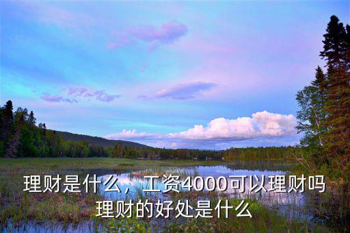 什么是理財(cái)如何理財(cái),工資4000可以理財(cái)嗎