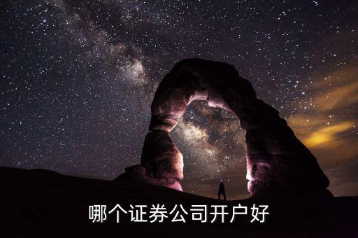 股票開戶什么證券公司好,哪個(gè)證券公司開戶好