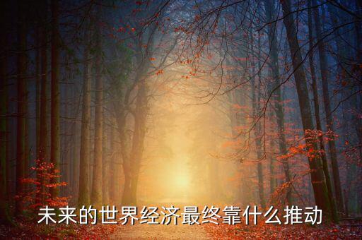 未來的世界經(jīng)濟最終靠什么推動