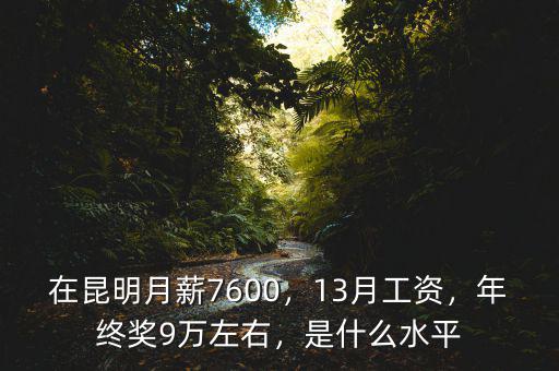 在昆明月薪7600，13月工資，年終獎(jiǎng)9萬左右，是什么水平