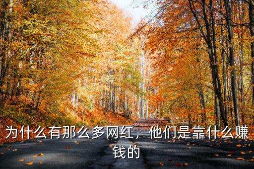 為什么有那么多網(wǎng)紅，他們是靠什么賺錢的