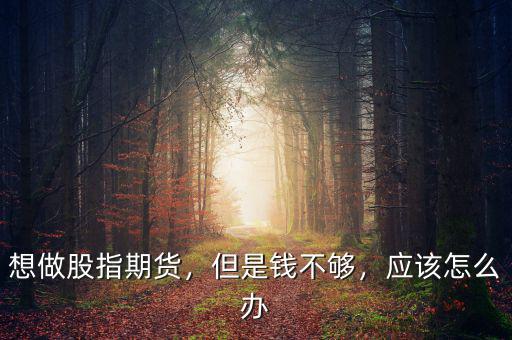 想做股指期貨，但是錢不夠，應(yīng)該怎么辦