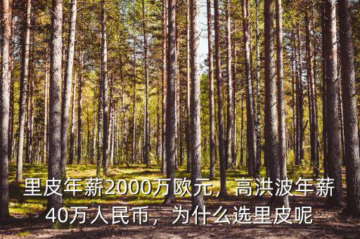 2000萬歐元兌換人民幣是多少,年薪2000萬歐元以上