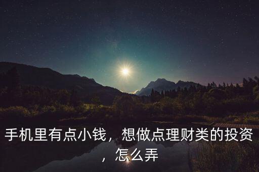 手機(jī)里有點(diǎn)小錢，想做點(diǎn)理財(cái)類的投資，怎么弄