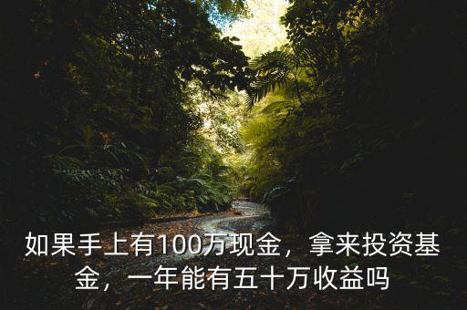 如果手上有100萬(wàn)現(xiàn)金，拿來(lái)投資基金，一年能有五十萬(wàn)收益嗎