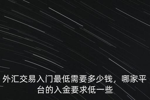 炒外匯最低要多少資金,外匯交易入門(mén)最低需要多少錢(qián)