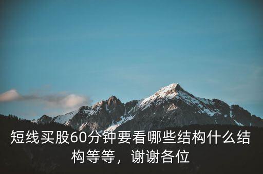 短線買股60分鐘要看哪些結(jié)構(gòu)什么結(jié)構(gòu)等等，謝謝各位