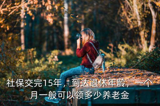 社保交完15年，到達(dá)退休年齡，一個(gè)月一般可以領(lǐng)多少養(yǎng)老金