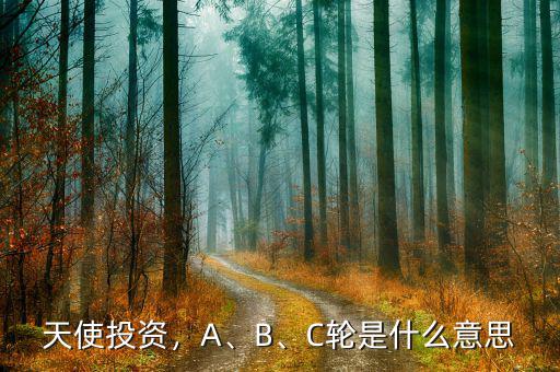 天使投資，A、B、C輪是什么意思