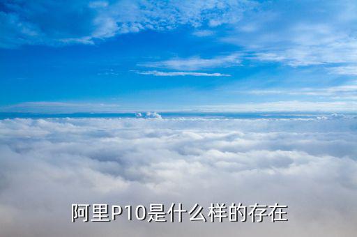 阿里P10是什么樣的存在