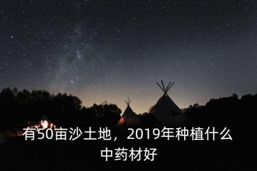 有50畝沙土地，2019年種植什么中藥材好