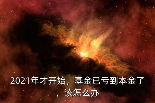 2021年才開始，基金已虧到本金了，該怎么辦