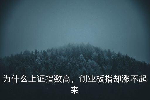 為什么上證指數(shù)高，創(chuàng)業(yè)板指卻漲不起來