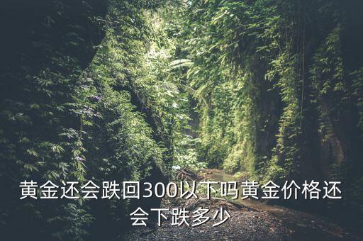 黃金還會(huì)跌回300以下嗎黃金價(jià)格還會(huì)下跌多少