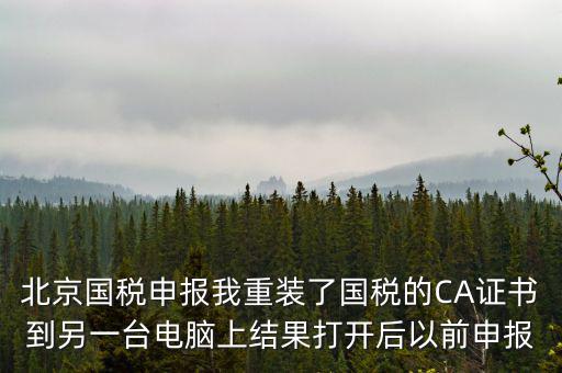 為什么有別的電腦上查不到國稅申報文件，國稅申報能在其他電腦里查看報表打印出來嗎如果不能查看和打