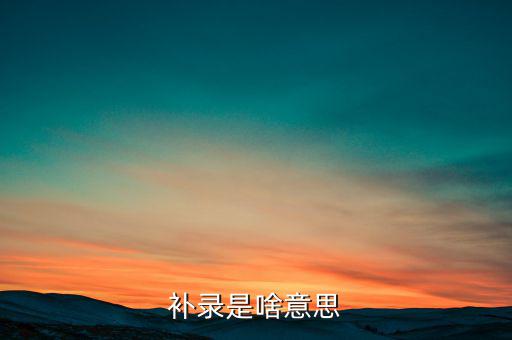 發(fā)票補(bǔ)錄是什么意思，補(bǔ)錄是什么意思