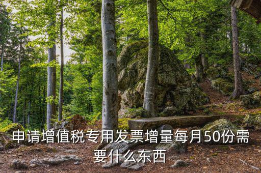 申請增值稅專用發(fā)票增量每月50份需要什么東西