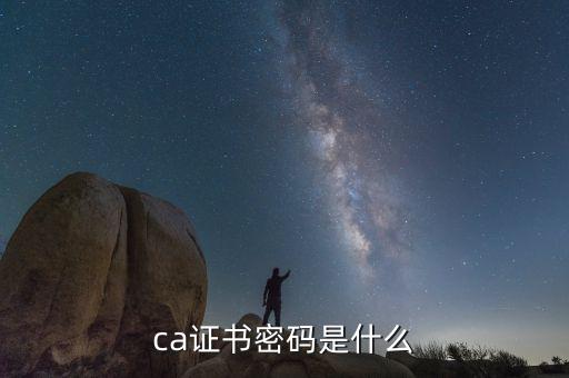 ca證書密碼是什么