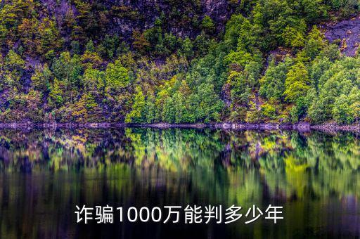 詐騙1000萬(wàn)能判多少年