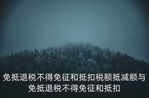 免抵退稅額抵減額是什么意思，當期免抵退稅不得免征和抵扣稅額的抵減額是什么意思