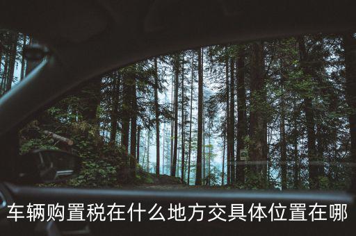 榆次汽車(chē)購(gòu)置稅在什么地方交，車(chē)輛購(gòu)置稅在什么地方交具體位置在哪