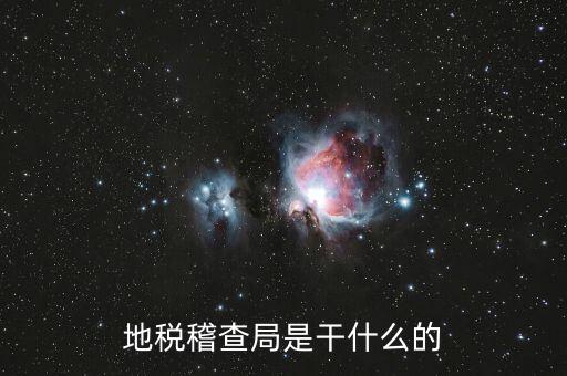 地稅稽查局是干什么的