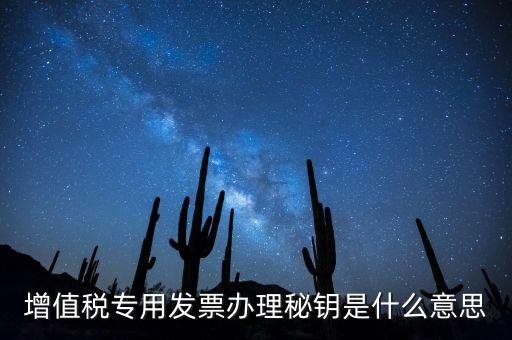 稅務密鑰是什么意思，增值稅專用發(fā)票辦理秘鑰是什么意思