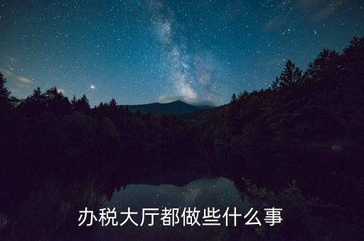 稅務(wù)大廳承擔(dān)什么責(zé)任，辦稅大廳都做些什么事